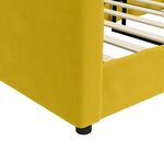 vidaXL Lit de repos sans matelas jaune 90x200 cm velours