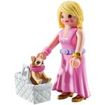 PLAYMOBIL 71737 - My Life Dame avec Chihuahua et le panier pour le transport