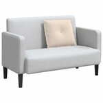 vidaXL Coussin de Dos Beige 60 x 50 cm Tissu en microfibre