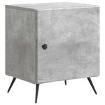 vidaXL Cabinet de chevet 2 pc Gris béton 43 x 34 5 x 50 cm