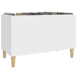vidaXL Armoire à disques blanc 74 5x38x48 cm bois d'ingénierie
