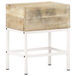 vidaXL Table de chevet 40x30x50 cm Bois de manguier massif