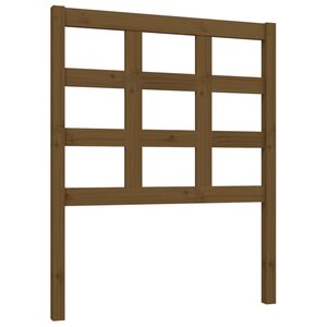 vidaXL Tête de lit Marron miel 80 5x4x100 cm Bois massif de pin