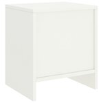 vidaXL Tables de chevet 2 Pièces Blanc 35x30x40 cm Bois de pin massif