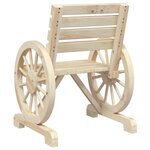 vidaXL Chaises de jardin Bois de sapin massif