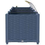 vidaXL Pots de jardin Gris 120 x 40 x 37.5 cm Acier