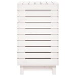 vidaXL Panier à linge blanc 88 5x44x76 cm Bois massif de pin