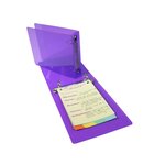 Classeur pour fiches bristol 100x150 2 anneaux 25mm polypropylène Crystal couleur a... EXACOMPTA