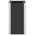vidaXL Jardinière surélevée Noir 100 x 50 x 91 cm WPC et Aluminium