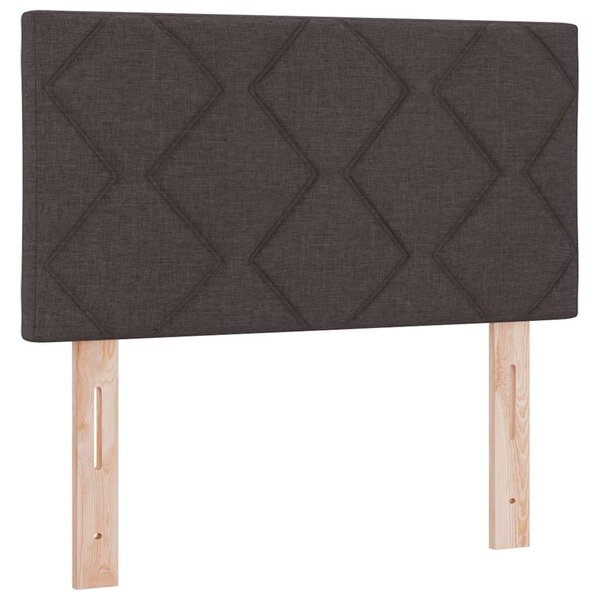 vidaXL Tête de lit design en blocs  marron foncé  80 cm  tissu