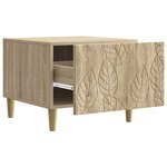 vidaXL Table basse Chêne Sonoma 50 x 49 x 40 cm Bois d'ingénierie
