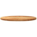 vidaXL Dessus de table 100x50x4 cm bois de chêne massif ovale