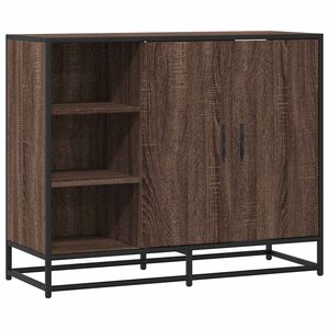 vidaXL Buffet chêne marron 92x35x76 cm Bois d'ingénierie