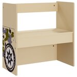 vidaXL Table et chaises enfant 3 Pièces Véhicule tout-terrain MDF