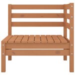 Salon de jardin meuble d'extérieur ensemble de mobilier 8 pièces marron miel bois de pin massif 02_0017866