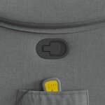 vidaXL Fauteuil de massage inclinable Gris foncé Tissu