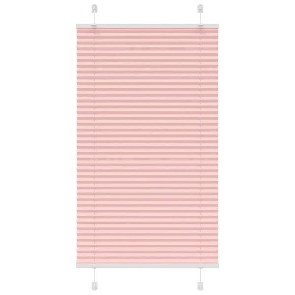 vidaXL Store plissé rose 75x150 cm largeur du tissu 74 4 cm polyester