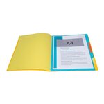 Trieur agrafé avec élastiques 7 compartiments Jaune x 12 EXACOMPTA