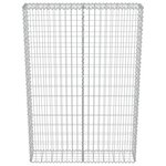 vidaXL Mur à gabion avec couvercles Acier galvanisé 100 x 20 x 150 cm