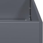 vidaXL Jardinière anthracite 120x80x80 cm acier