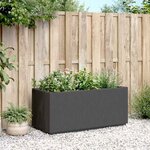 vidaXL Jardinière gris foncé 80x36x35 cm PP