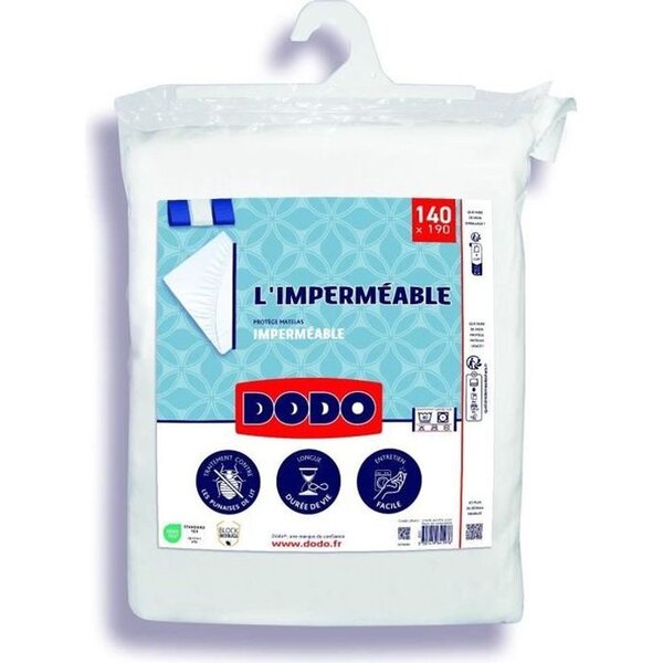 Protege matelas imperméable coton/polyester 140 x 190 cm