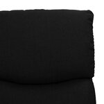 vidaXL Fauteuil de massage Noir Tissu