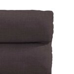 vidaXL Chaises à manger lot de 4 marron foncé tissu