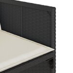 vidaXL Ensemble à manger de jardin 17 Pièces coussins noir résine tressée