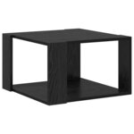 vidaXL Table basse Chêne noir 51.5 x 51.5 x 30 cm Bois d'ingénierie