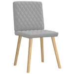 vidaXL Chaises à manger lot de 4 gris nuage tissu