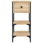 vidaXL Table de chevet chêne sonoma 34x36x70 cm bois d'ingénierie