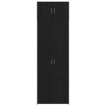 vidaXL Armoire de rangement 3 Pièces Chêne noir