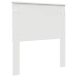 vidaXL Tête de lit avec tête de lit Blanc 90 cm Bois d'ingénierie