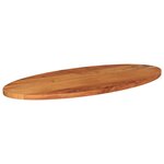 vidaXL Dessus de table 110x50x2 5 cm ovale bois massif d'acacia