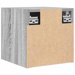 vidaXL Meuble TV mural Sonoma gris 30 5x30x30 cm