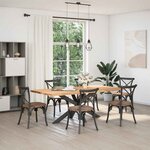 vidaXL Pied de table à manger en forme d'araignée  anthracite  150 x 78 x (72-73) cm  acier