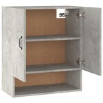 vidaXL Armoire murale Gris béton 60x31x70 cm Bois d'ingénierie