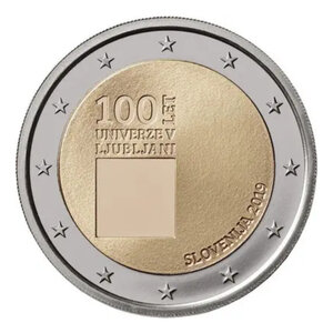 2 euros commémorative Slovénie 2019 - Université Ljubljana.