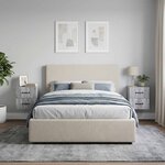 vidaXL Cabinet de chevet mural 2 pc Sonoma gris 34 5 x 33 x 40 cm