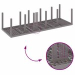 vidaXL Ensemble de salle à manger pour jardin 13 Pièces Gris clair