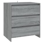 vidaXL Buffets 2 Pièces Sonoma gris Bois d'ingénierie