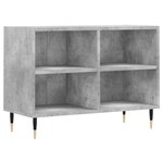 vidaXL Meuble TV gris béton 69 5x30x50 cm bois d'ingénierie