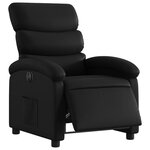 vidaXL Fauteuil inclinable électrique Noir Similicuir