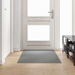 vidaXL Tapis Couloir Gris clair 100 x 200 cm 100  Polypropylène