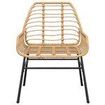 vidaXL Chaises de jardin lot de 2 marron résine tressée