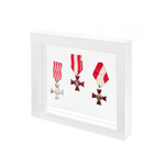 Cadre blanc Nimbus 230 pour objets de collections.