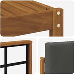vidaXL Ensemble de canapés d'extérieur 11 pc Naturel et Anthracite
