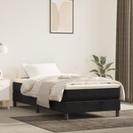 vidaXL Cadre de lit sans matelas noir 90x190 cm velours