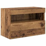 vidaXL Ensemble de meuble TV mural avec éclairage LED avec LED 7 Pièces